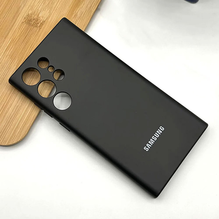 لبههای برجسته قاب سیلیکونی برای محافظت از صفحه نمایش تخت S24 Ultra
