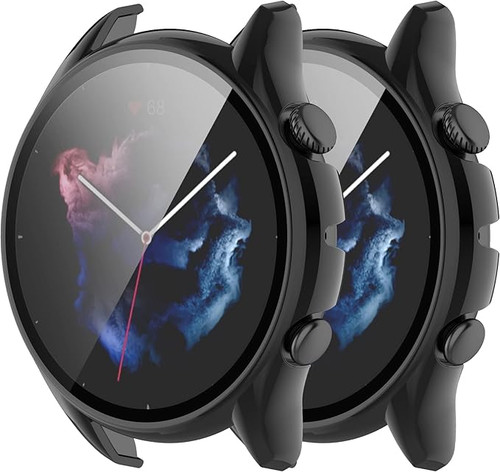 نمای نزدیک قاب مشکی Amazfit GTR 3