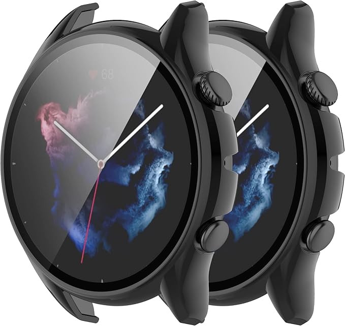 نمای نزدیک قاب مشکی Amazfit Gtr3/Gtr3 pro