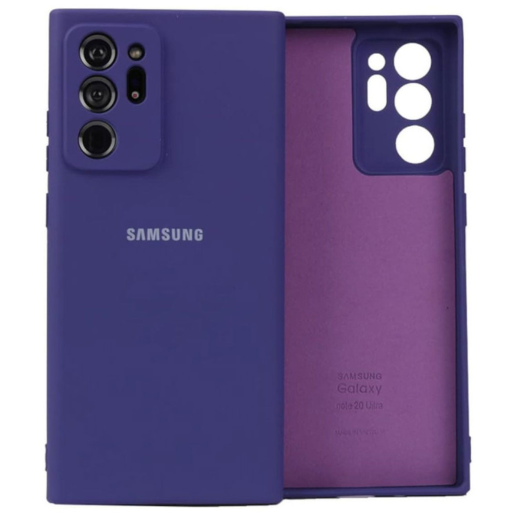 قاب سیلیکونی با پوشش داخلی میکروفایبر Note 20 Ultra