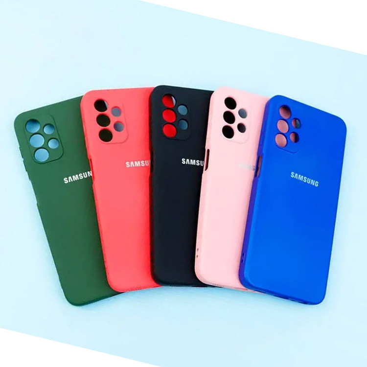 کاور سیلیکونی اصل Galaxy A32 4G با پوشش میکروفایبر