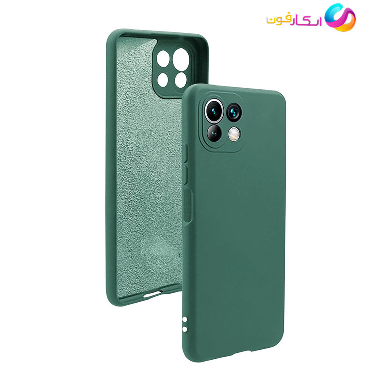 قاب سیلیکونی اورجینال شیائومی Mi 11 Lite با لایه داخلی موکتدار