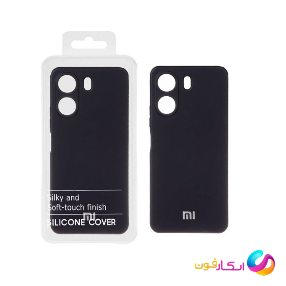 قاب سیلیکونی اورجینال گوشی شیائومی Redmi 13C / POCO C65 داخل موکت دار