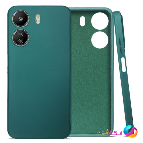 قاب سیلیکونی اورجینال گوشی پوکو POCO C65 با لایه داخلی موکتدار