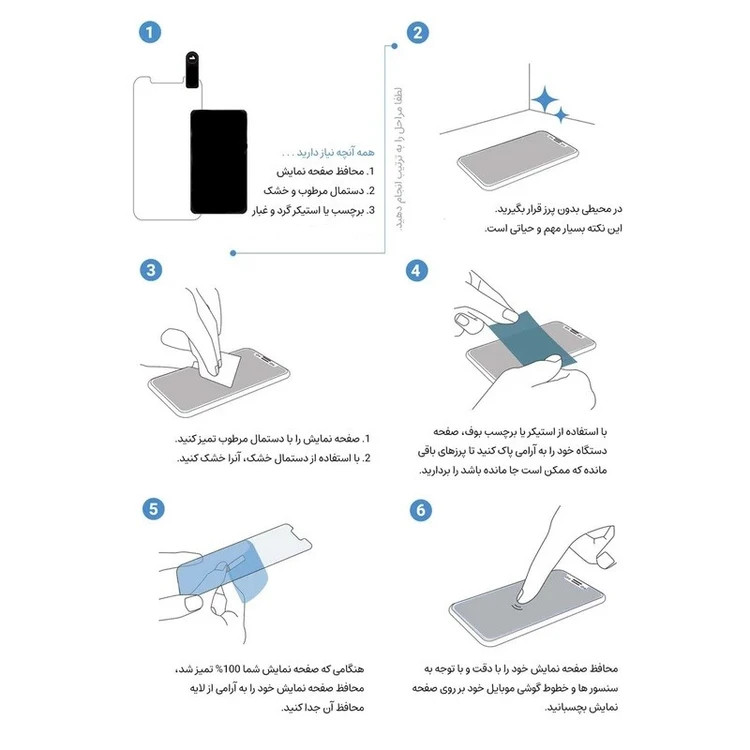 بستهبندی گلس محافظ اسکار فون