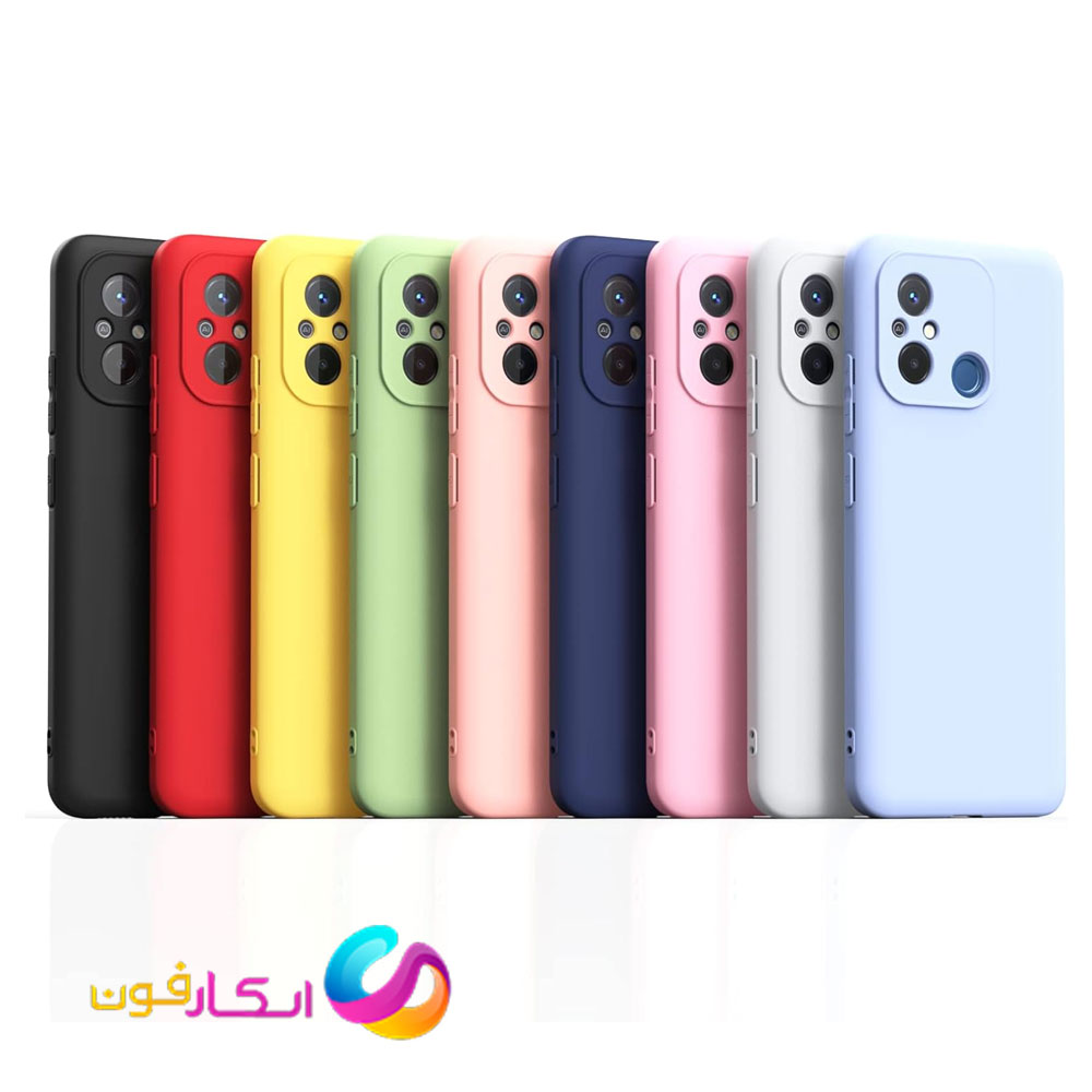 قاب سیلیکونی اورجینال گوشی شیائومی Redmi 12C داخل موکت دار