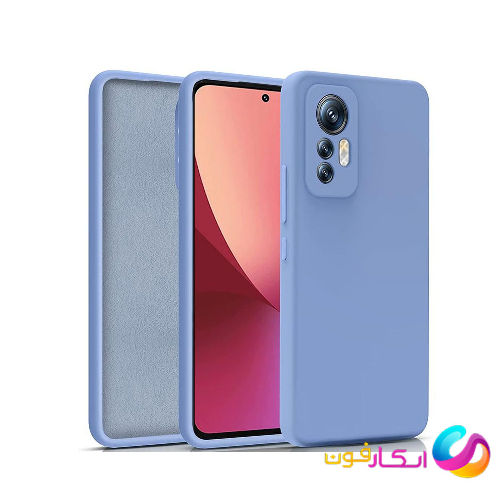 قاب سیلیکونی اورجینال گوشی شیائومی Mi 12 Lite داخل مخمل دار