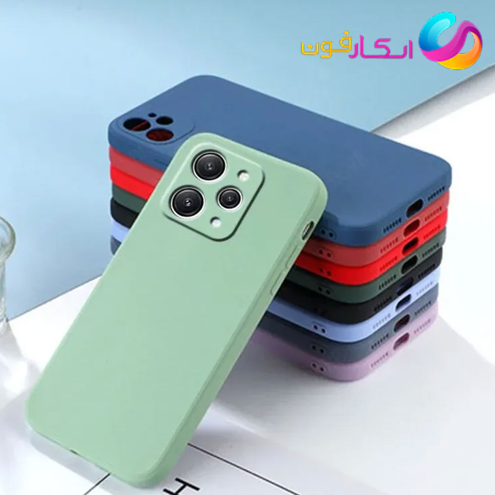 قاب سیلیکونی اورجینال گوشی شیائومی Redmi 12 4g داخل مخمل دار
