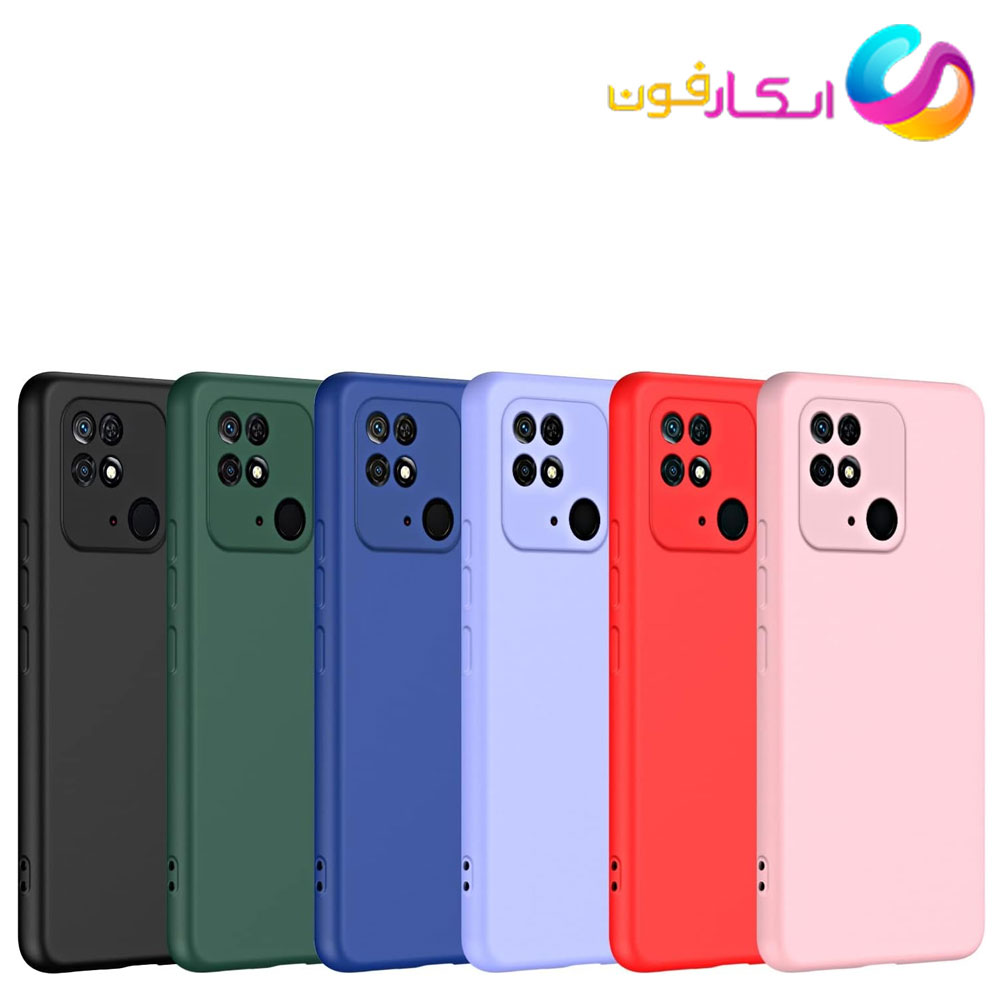 قاب سیلیکونی اورجینال گوشی شیائومی Redmi 10C داخل مخمل دار