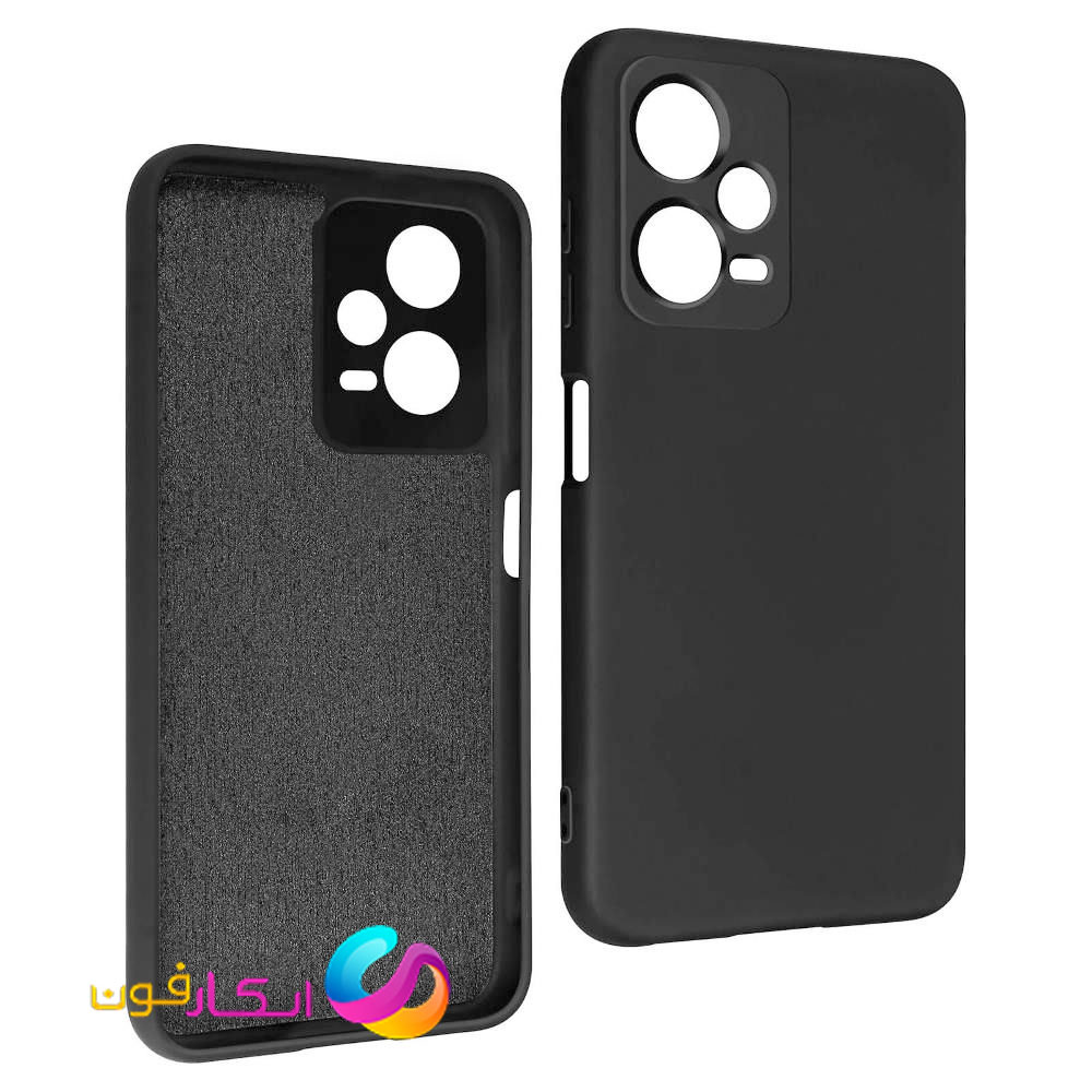 قاب سیلیکونی اورجینال گوشی شیائومی Redmi Note 12 pro 5G داخل مخمل دار