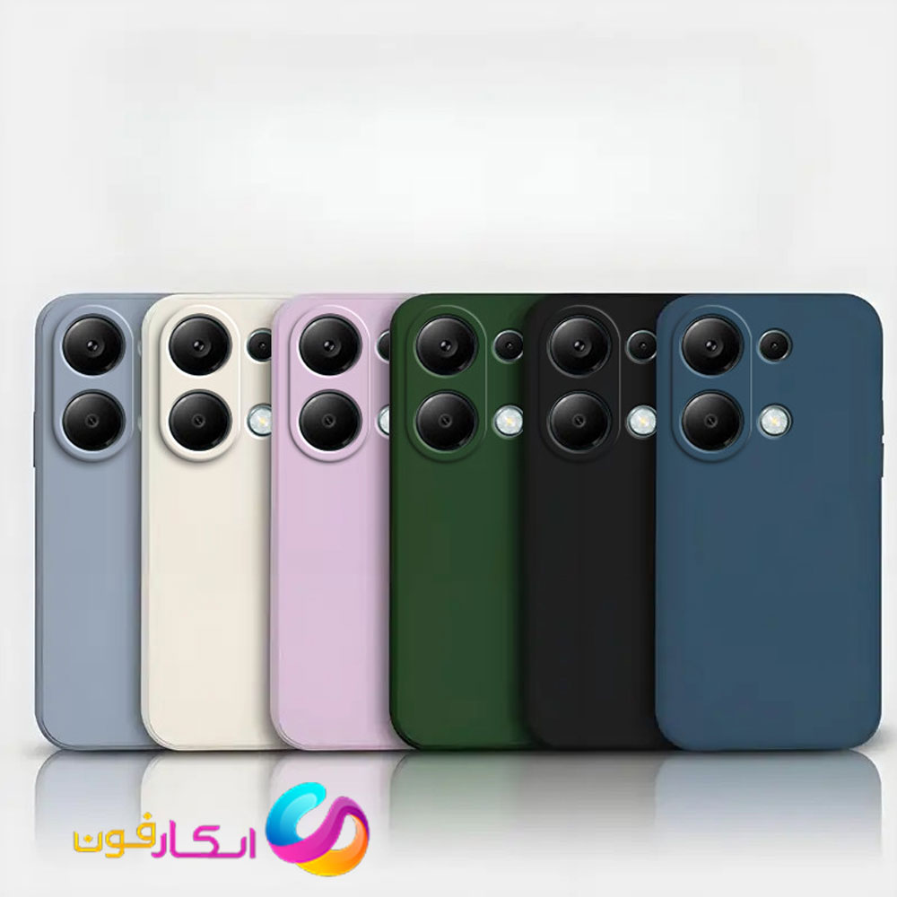 قاب سیلیکونی اورجینال گوشی شیائومی poco M6 Pro 4g داخل مخمل دار