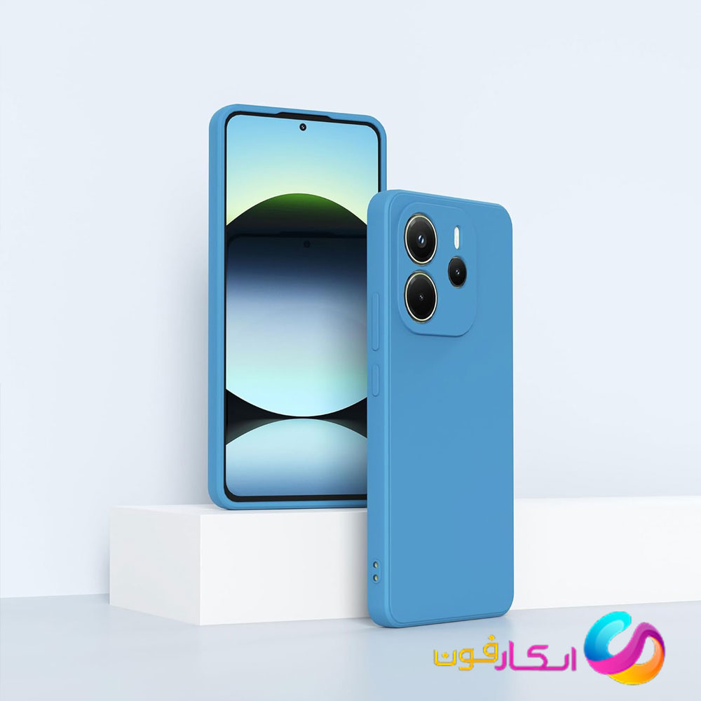 قاب سیلیکونی اورجینال گوشی شیائومی Redmi Note 14 4g داخل مخمل دار