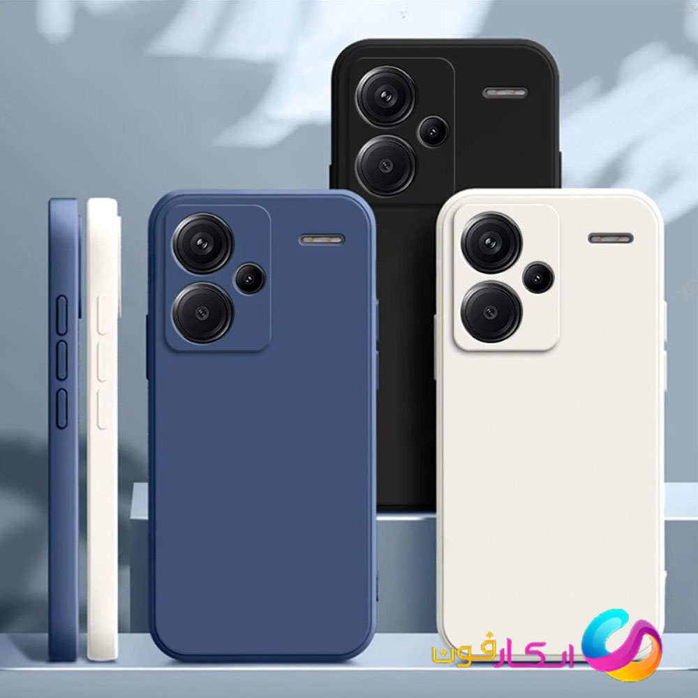 قاب سیلیکونی اورجینال گوشی شیائومی Redmi Note 13 Pro plus داخل مخمل دار