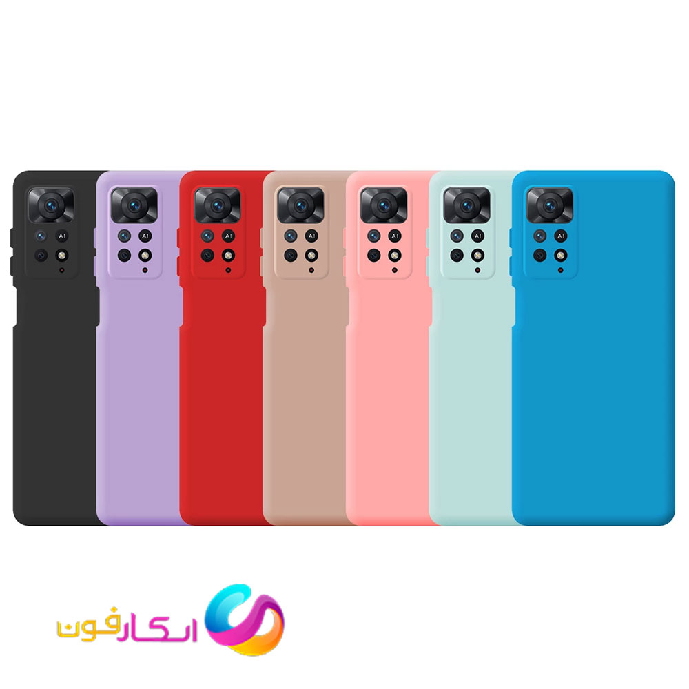 قاب سیلیکونی اورجینال گوشی شیائومی Redmi Note 11 4G داخل مخمل دار