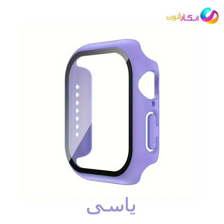 گارد گلس دار اپل واچ سری Apple Watch Seri 1/2/3/4/5/6/7/8/9 سایز 40 میلی متری / جنس خشک / کیفیت بالا