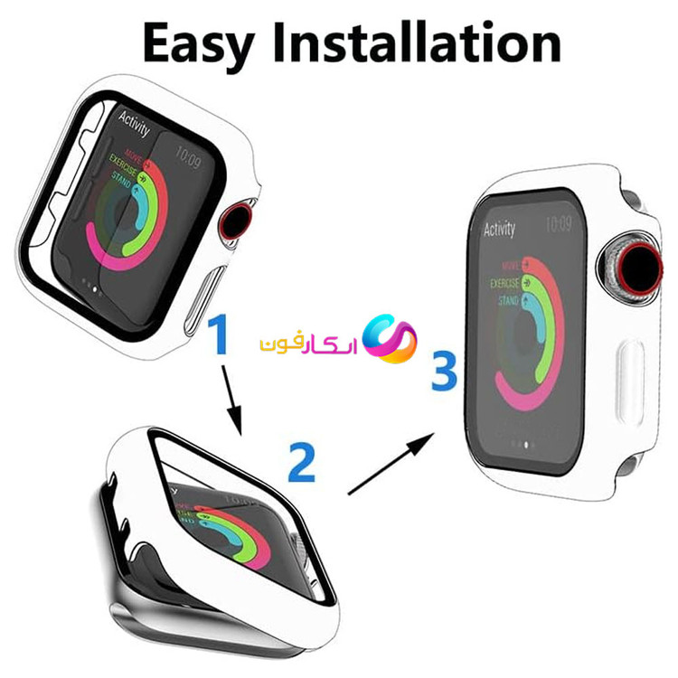 گلس کیس GlassCase اپل واچ سری ده و یازده / Apple watch seri 10 / 11 در رنگ بندی جذاب / بالاترین کیفیت