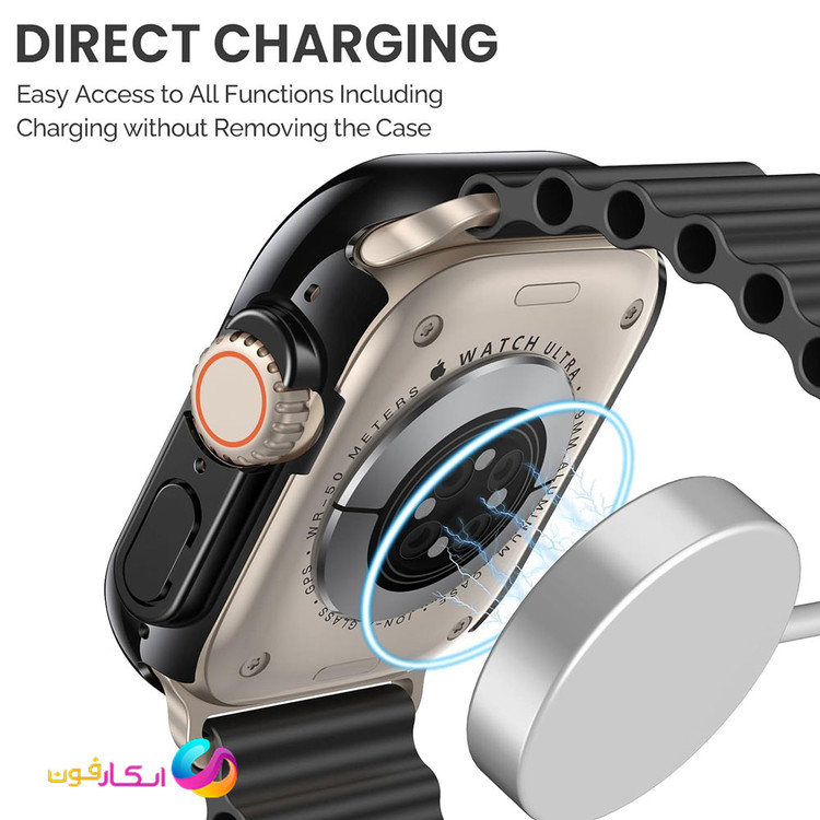 گارد با گلس اپل واچ اولترا / اولترا 2 / اولترا 3 سایز 49 میلی متری / Apple watch Ultra / Ultra2 / Ultra3 49mm