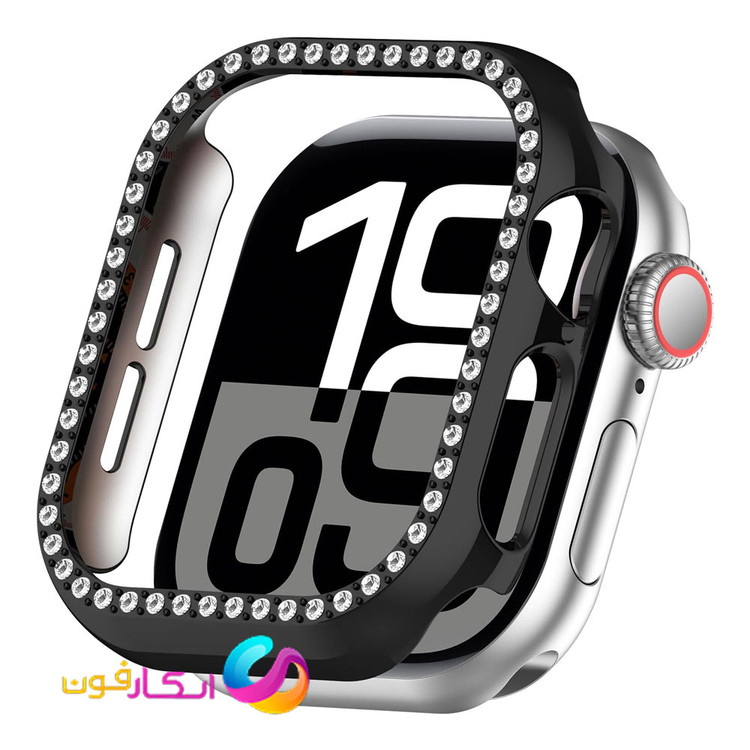 گارد / کاور نگین دار زنانه اپل واچ سری ده سایز 42 میلی متری Apple watch Seri 10 42mm