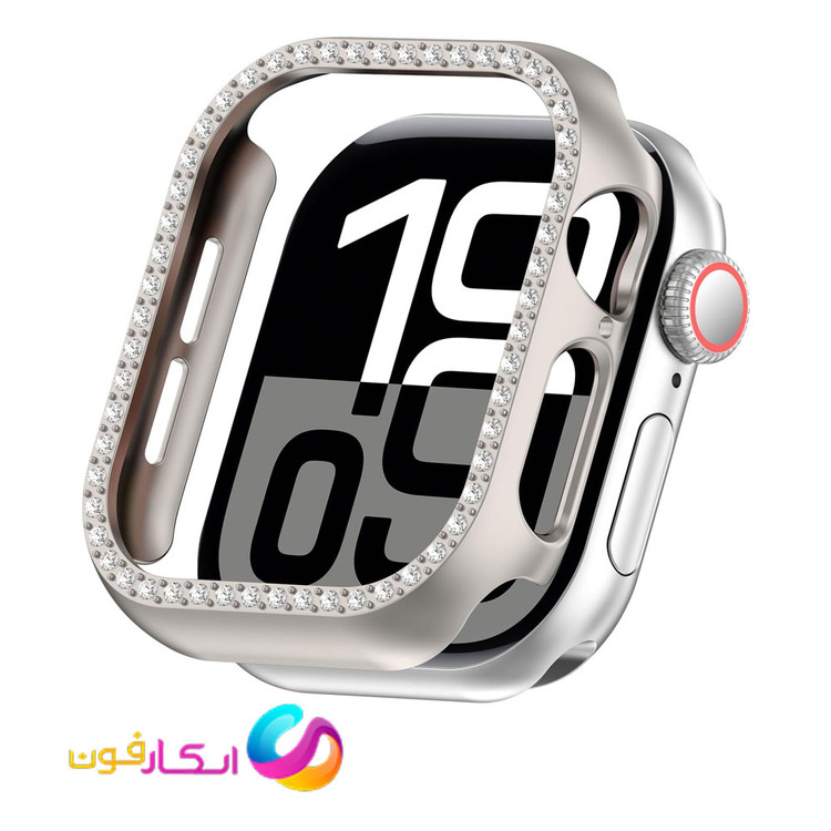 گارد / کاور نگین دار زنانه اپل واچ سری یازده سایز 46 میلی متری Apple watch Seri 11 46mm
