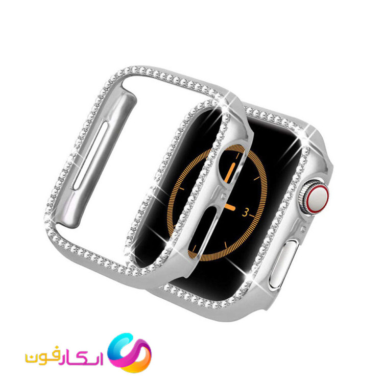 گارد / کاور نگین دار زنانه اپل واچ سایز 40 میلی متر مناسب تمامی سری ها Apple Watch 40mm SE1/2/3/4/5/6/7/8/9