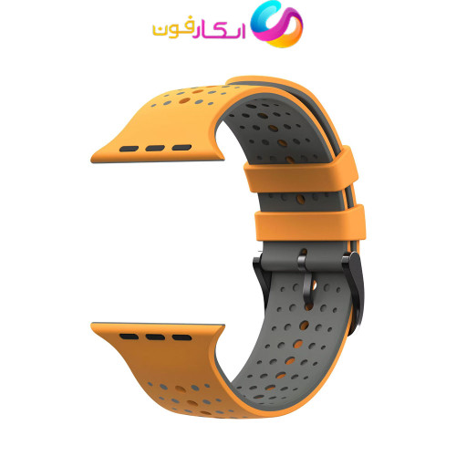 بند اپل واچ سیلیکونی دو رنگ مناسب سایز 38/40/41 میلی متر Apple Watch Seri 1/2/3/4/5/6/7/8/9