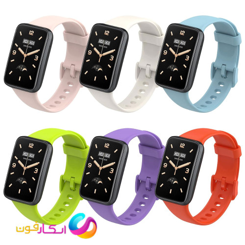 بند سیلیکونی ساعت هوشمند شیائومی می بند هفت پرو Mi Band 7 pro