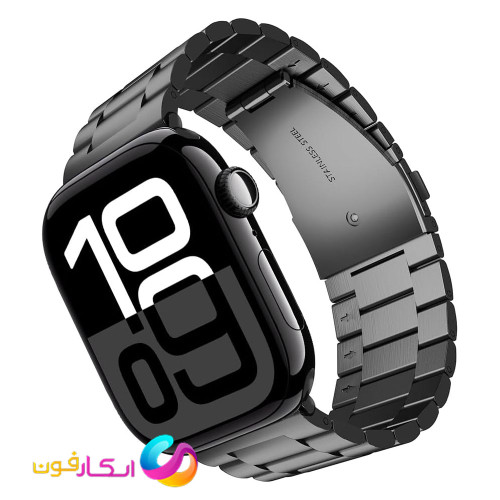 بند اپل واچ کلاسیک فلزی استیل مناسب اپل واچ سری 11 سایز 42 میلی متر Apple Watch Seri 11 42mm