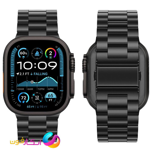 بند اپل واچ کلاسیک فلزی استیل مناسب اپل واچ اولترا سه سایز 49 میلی متر Apple Watch Seri Ultra3 49 mm