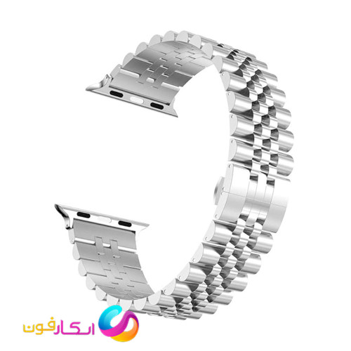 بند اپل واچ فلزی استیل مدل 5Bead مناسب اپل واچ سایز 38 میلی متری Apple Watch Seri 1/2/3/4/5 38mm