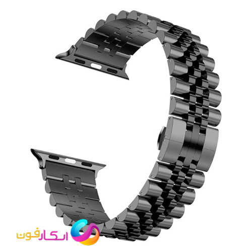 بند اپل واچ فلزی استیل مدل 5Bead مناسب اپل واچ سایز 45 میلی متری Apple Watch Seri 1/2/3/4/5/6/7/8/9 45mm