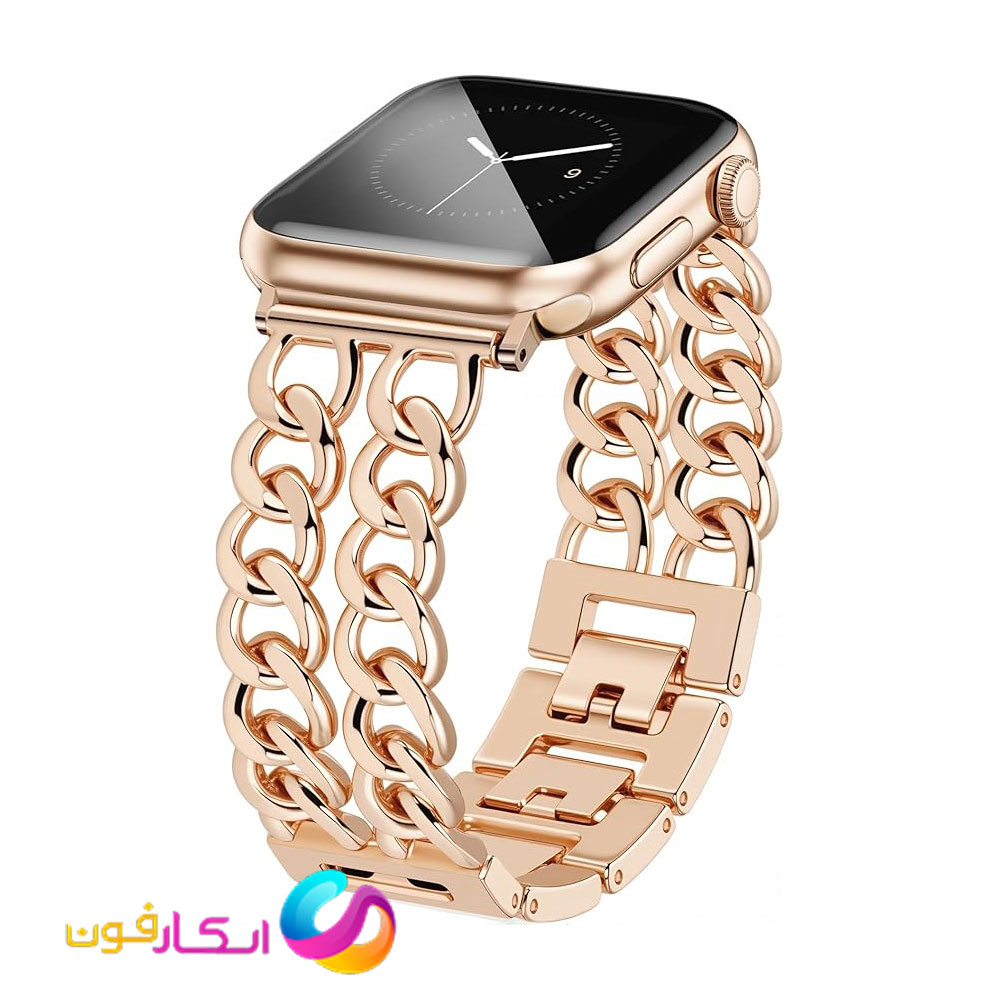 بند اپل واچ استیل کارتیر زنانه مناسب اپل واچ سایز 38 میلی متری تمامی سری ها Apple Watch Se1/2/3 38mm