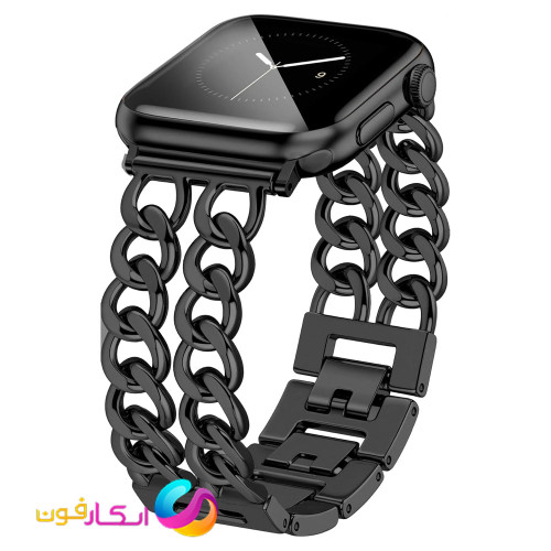 بند اپل واچ استیل کارتیر زنانه مناسب اپل واچ سایز 44 میلی متری تمامی سری ها Apple Watch Se1/2/3/4/5/6/7/8/9 44mm