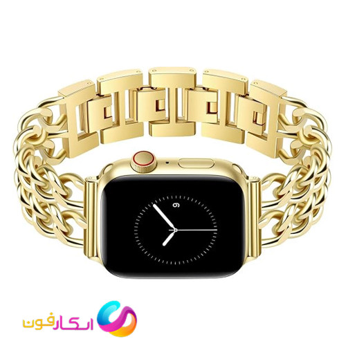 بند اپل واچ استیل کارتیر زنانه مناسب اپل واچ سایز 45 میلی متری تمامی سری ها Apple Watch Se1/2/3/4/5/6/7/8/9 45mm