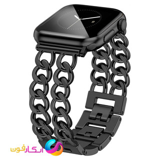بند اپل واچ استیل کارتیر زنانه مناسب اپل واچ سری 11 سایز 46 میلی متری سری Apple Watch Seri 11 46mm