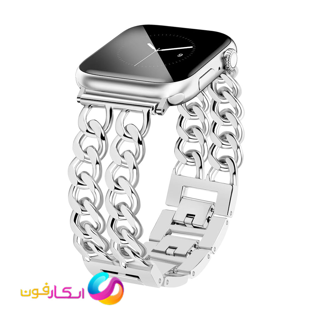 بند اپل واچ استیل کارتیر زنانه مناسب اپل واچ سری 11 سایز 42 میلی متری سری Apple Watch Seri 11 42mm