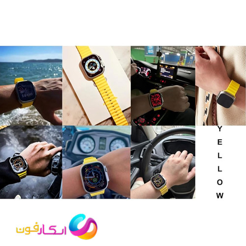 بند سیلیکونی مدل Org_Ocean loop مناسب اپل واچ سری 11 یازده سایز 46 میلی متر Apple Watch seri 11 46mm