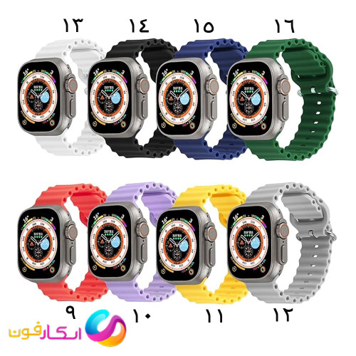 بند سیلیکونی مدل Org_Ocean loop مناسب اپل واچ سایز 38 / 40 / 41 میلی متری