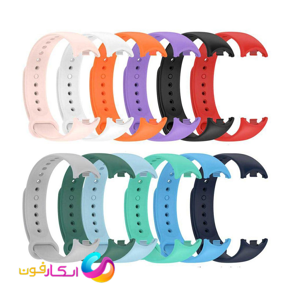 بند سیلیکونی مچ بند هوشمند شیائومی می بند هشت / Mi band 8