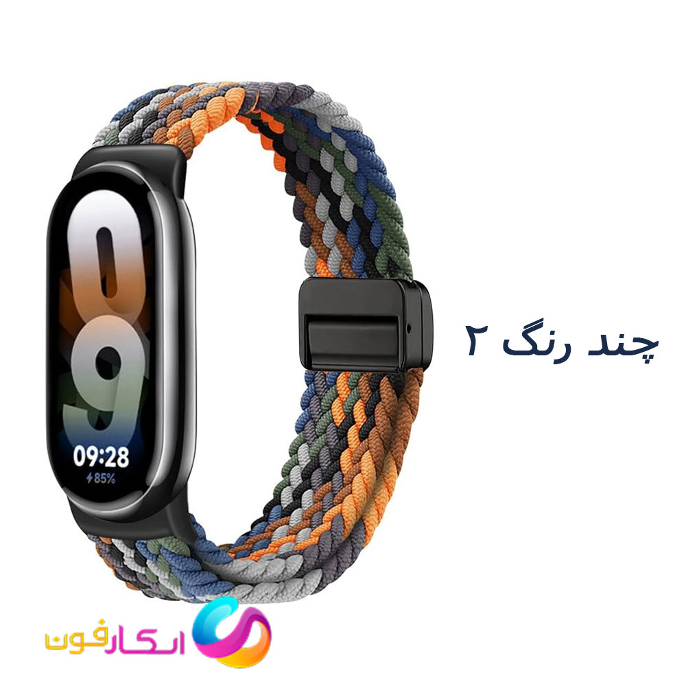 بند بافت پارچه ای با سگک مگنتی مناسب مچ بند شیائومی می بند 8 / 9 / 10
