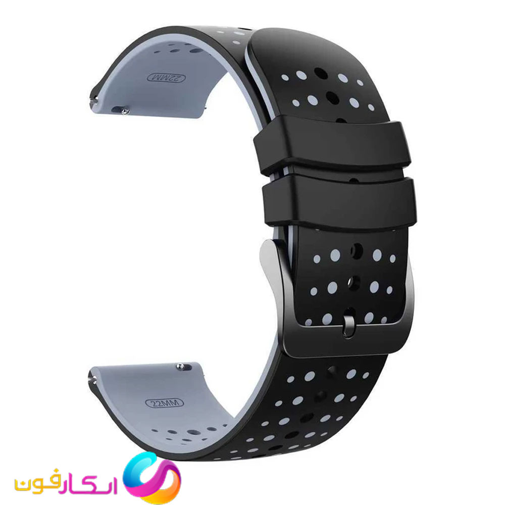 بند سیلیکونی دو رنگ مناسب ساعت هوشمند امیزفیت Amazfit GTR