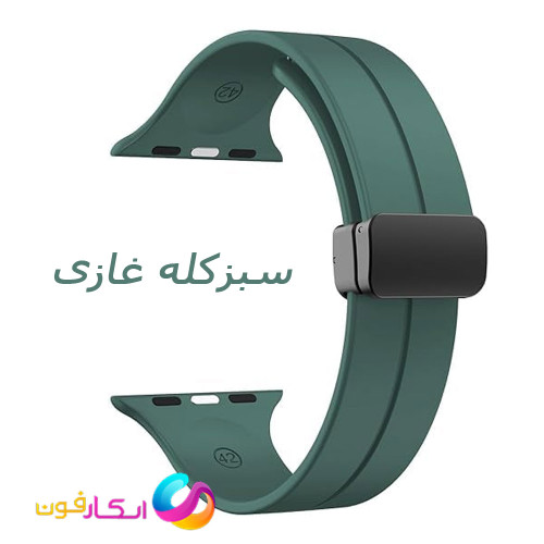 بند سیلیکونی با سگک مگنتی مناسب اپل واچ سری 10 سایز 46 میلی متری Apple Watch Seri 10 46mm