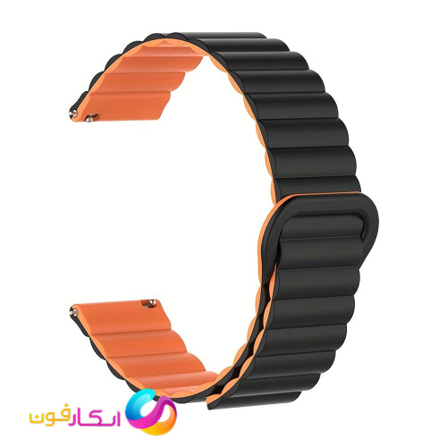 بند سیلیکونی فول مگنتی مناسب ساعت هوشمند کیوسی وای QCY GS/GT/GTC/GTS
