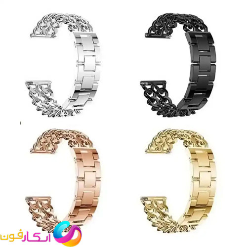 بند فلزی زنانه مدل Steel-Cartier مناسب ساعت هوشمند هپی تاچ Happy touch K59 pro / K56 pro ultra