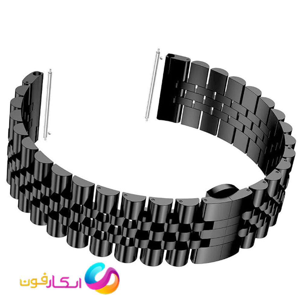 بند مردانه استیل 5 مهره رولکسی مناسب ساعت شیائومی می واچ mi Watch S5