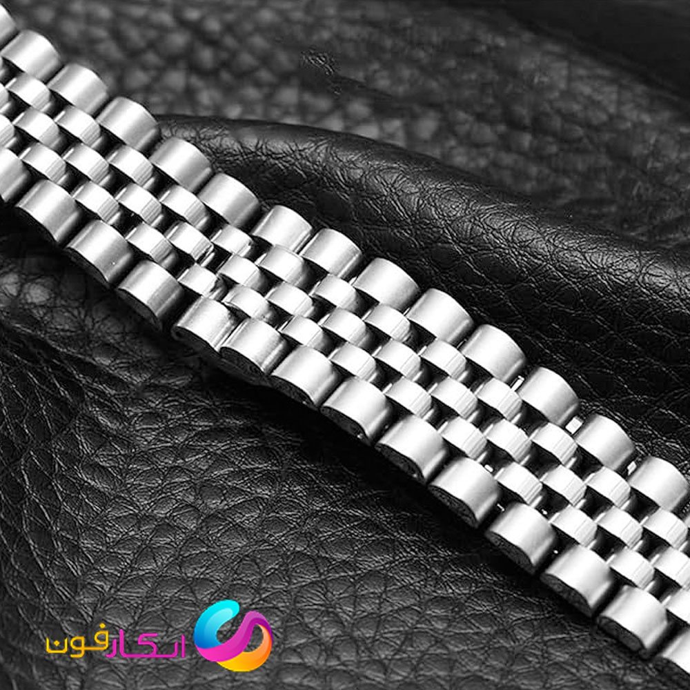 بند مردانه استیل 5 مهره رولکسی مناسب ساعت میبرو واچ Mibro Watch C3