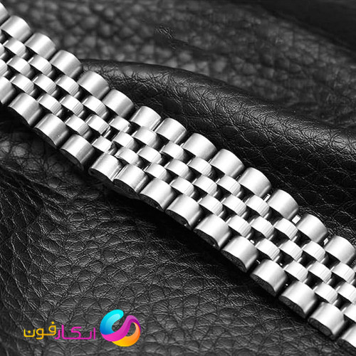بند مردانه استیل 5 مهره رولکسی مناسب ساعت میبرو واچ Mibro Watch C3