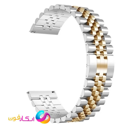 بند مردانه استیل 5 مهره رولکسی مناسب ساعت میبرو واچ Mibro Watch T3