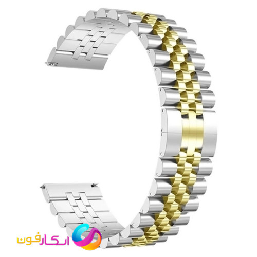 بند مردانه استیل 5 مهره رولکسی مناسب ساعت کیسلکت Kieslect KR / KR pro