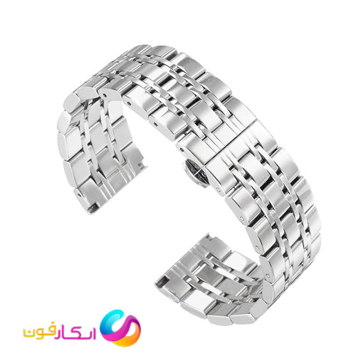 بند رولکسی مدل Lux-Steel مناسب ساعت شیائومی می واچ Maimo Watch