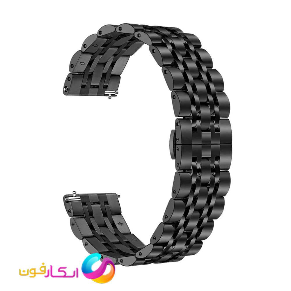 بند رولکسی مدل Lux-Steel مناسب ساعت هایلو Haylou Solar/Solar LS05/ LS05S